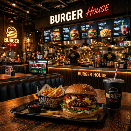 Hamburger Adisyon Sistemi: Yoğun Sipariş Trafiğini Yöneten Akıllı Çözüm