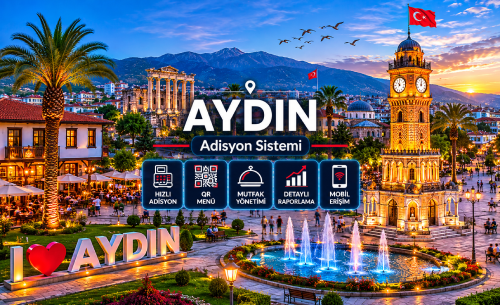Aydın Adisyon Sistemi | Otel Restoran Yazılımı, Cafe Programı ve QR Menü Sistemi